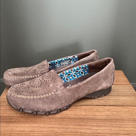 Skechers Relaxed Fit Bikers Traffic Women's Suede Loafers Chocolate Size 6 NWOB - Picture 7 of 8